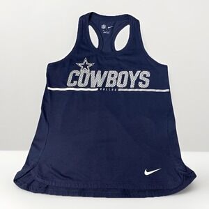 Dallas Cowboys Women's Tank Top S/Med. Racer Back NIKE Navy Blue Official Merch.